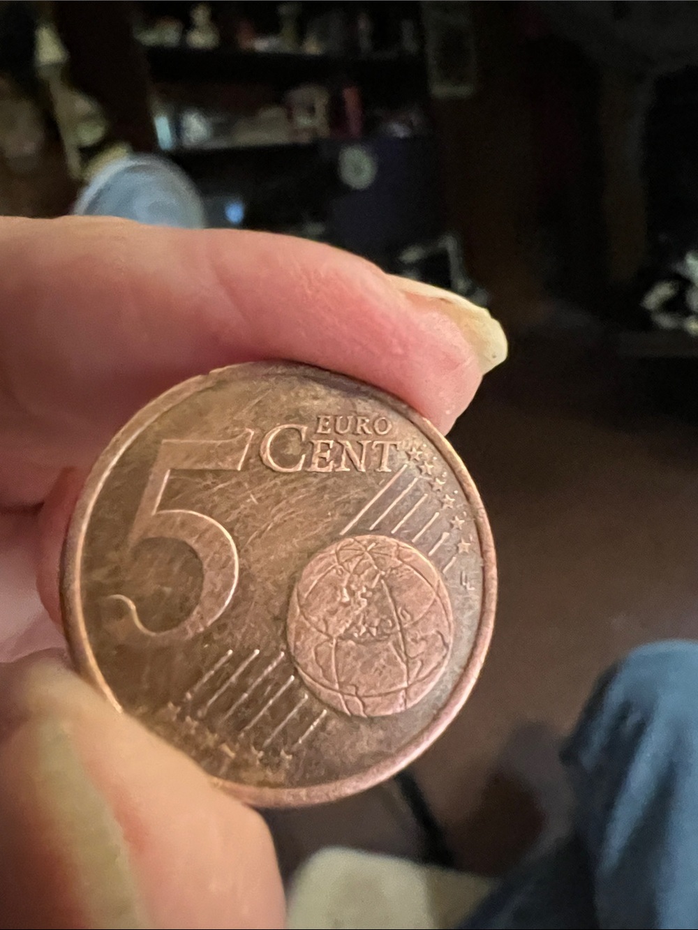 2001 France 5 Euro Cent Coin - Copper Tone